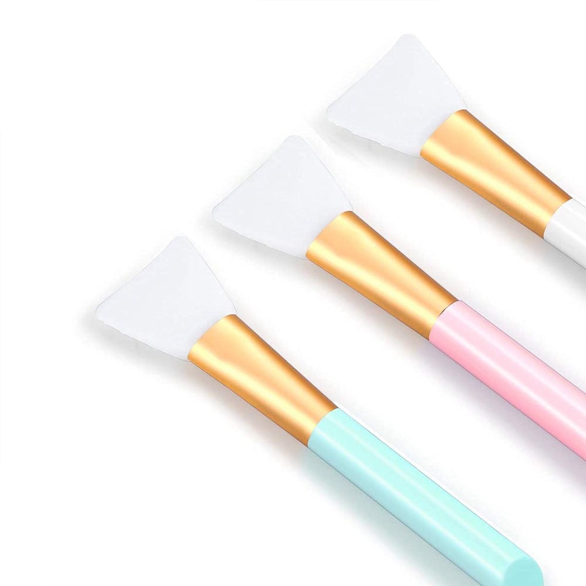 Allin Exporters Soft Silicone Facial Applicator Mask Hairless Brush with Ultrasoft Bristles - 2 Pieces (Multicolor) - Image 2