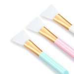 Allin Exporters Soft Silicone Facial Applicator Mask Hairless Brush with Ultrasoft Bristles - 2 Pieces (Multicolor) - Image 2