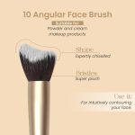Milagro Beauty Angular Face Brush 10 – Versatile, Vegan Brush for Powder, Cream, Bronzer, Blush & Highlighter Application, Precision Angled Design, Soft Bristles, Cruelty-Free & Travel-Friendly Tool - Image 4