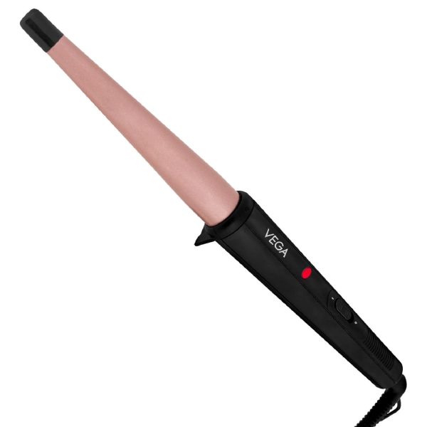 Vega I-Curl Hair Curler for Women with Ceramic Coated 0.5 inch-1 inch Barrel, Quick Heatup Technology, LED Indicator, Salon Style at Home, Suitable for All Hair Types, (VHCH-05)