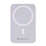 ZEBRONICS MW63 Wireless Power Bank, 10000 mAh, Rapid Charge, Magsafe, Outputs - 20W Wired | 15W Wireless, Type C PD, Built in Protections, LED Indicator, Compatible with iPhone -USB Type-C Input