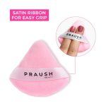 Praush Soft Focus Powder Pizza Puff - Medium | Powder Puff for women | Soft foundation sponge with strap - Image 4