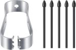 FITVERT Tablet Stylus Pen Nibs | Replacement Tips | Compatible with Note 10/20, Tab S6/S7, Includes 5 Refills + 1 Tweezer (Black) 5pcs