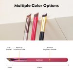 Gleva Multi-Function Eyebrow Brush, Professional Realistic Eyebrow Brush, Square Angled Eyeliner Eyebrow Brush, Stroke Brow Stamp Brush, Filling & Shaping Eyebrows Enhancers Brush (Pink) - Image 5