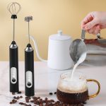 Primesky® Milk Frother Hand Blender Coffee frother Electric USB Rechargeable Electrics Foam Maker Electric Coffee Beater for Cappuccino Whisker for Egg Blender - Image 3