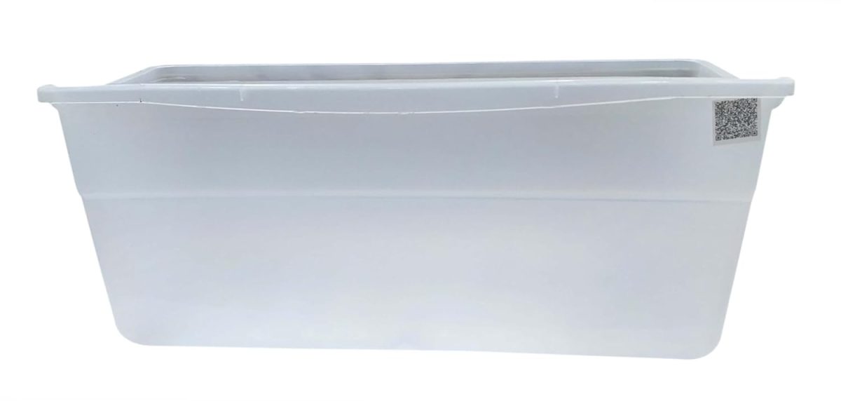 WHITEFLIP Vegetable Box Compatible with LG Single Door Refrigerator 165 Liters, Match & Buy Fridge Door Shelf