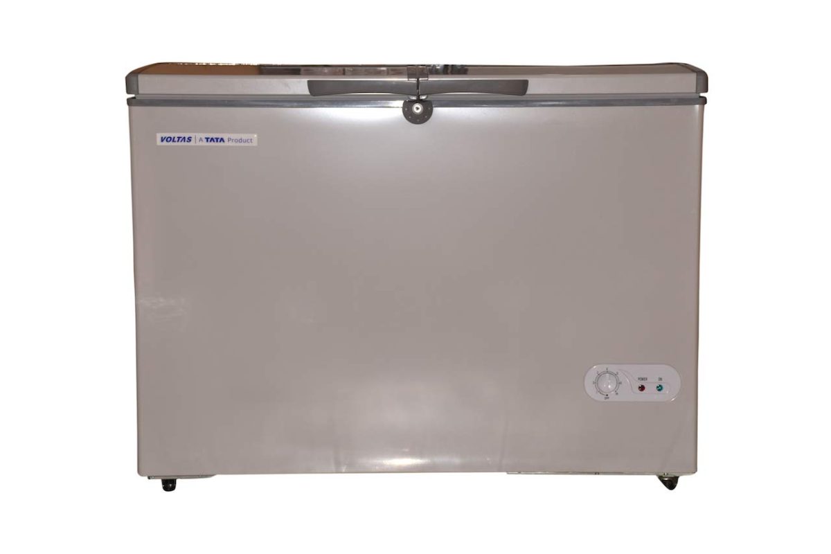 Voltas 320 DD Double Door Deep Freezer, 320 Liters, Grey