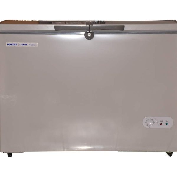 Voltas 320 DD Double Door Deep Freezer, 320 Liters, Grey