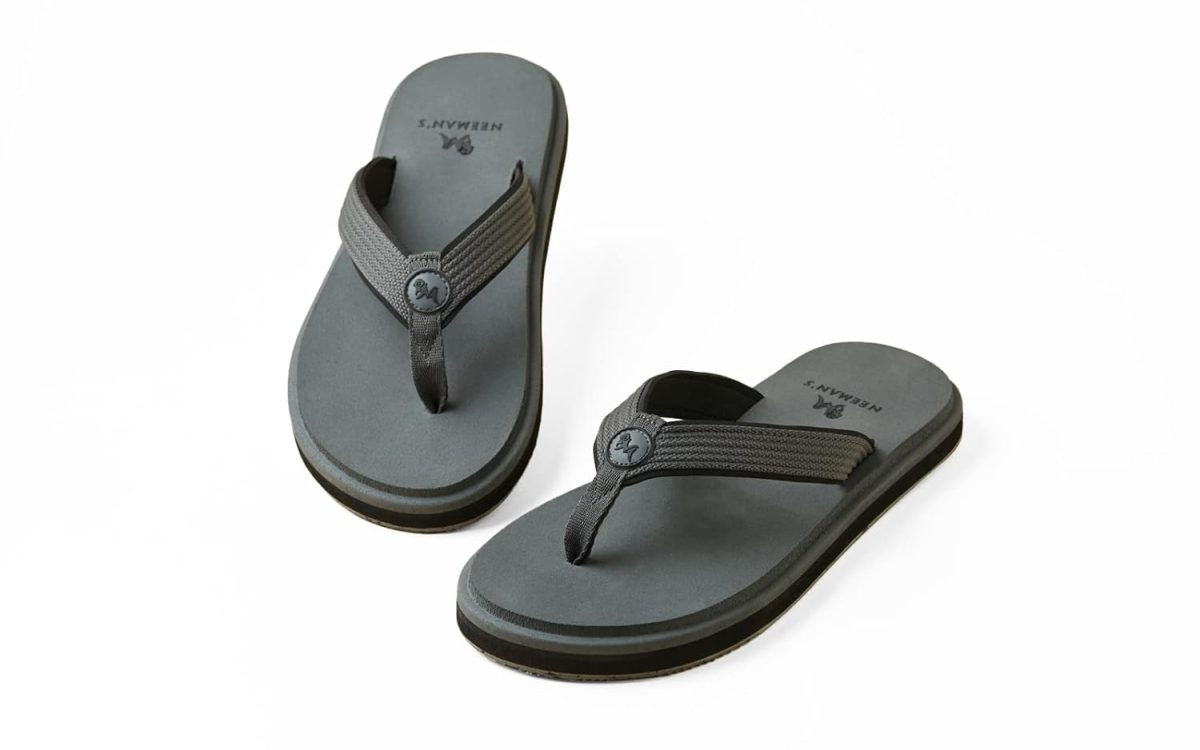 Neeman's Eco Fluffy Orthopedic Flips for Men | Soft & Comfortable Indoor Outdoor Fashionable Slippers for Boys - Image 2