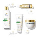 Dove Hair Fall Rescue Shampoo 650 ml|| For Damaged Hair|| Hair Fall Control for Thicker Hair - Mild Daily Anti Hair Fall Shampoo for Men & Women - Image 9