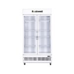 ROCKWELL 739Ltr, Double Glass Door Visi Cooler, Internal LED, 4 Year Warranty, Dynamic Cooling (RVC950C, White)