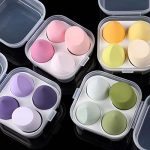Yogee Enterprise Zeenu Creation Blender Cosmetic Makeup Sponge With Storage Box Foundation Powder (Multicolor) - Image 2