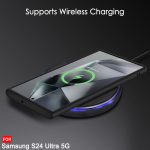 TheGiftKart Hybrid ShockProof Back Cover Case for Samsung Galaxy S24 Ultra 5G | Hard Case for Samsung S24 Ultra(PC & TPU, MagSafe Compatible, Built-In Stand, Translucent Smoke Matte Back, Black Sides) - Image 7