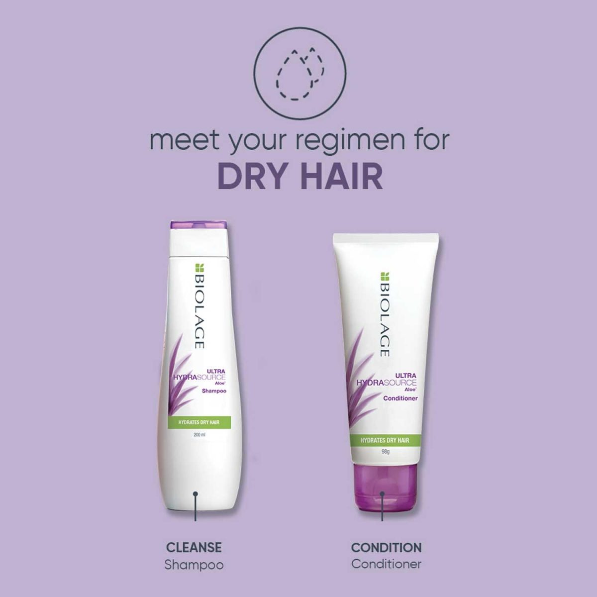 Biolage Professional Hydrasource Anti-Dryness Shampoo, Hydrates and Moisturizes Dry Hair, Enriched with Aloe, Vegan & Cruelty-Free, 200ml - Image 4
