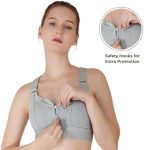 Luella Sports Bra for Women with Front Zip High Impact Longline Criss Cross Back Crop Top | Polyester Spandex Activewear for Gym, Yoga & Workout - Image 3