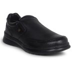 Liberty Fortune DEOX-1E Men’s Non Lacing Formal Moccasin Shoes - Black, Brown - Synthetic Leather Slip-on with Cushioned Footbed - Stylish Office Footwear - Comfortable and Lightweight