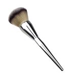 MISS & MAM Synthetic Bristle Makeup Face Blush Powder Brush Tool- Silver, 1 Piece