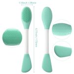 Qolixs Silicone Brushes,Double-Ended Silicone Face Mask Brush,Facial Cleansing Brush, Premium Soft Facial Masks Other Skin Care Applicator Tool for Cream, Body Lotion,Moisturizer - Image 4