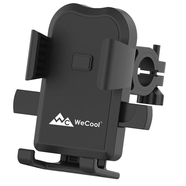 WeCool B1 360° Rotational Mobile Holder for Bikes,Motorcycle Handlebar Mounts for Maps and GPS Navigation,Bike Mobile Holder with One Click Locking, Firm Gripping, Anti Shake and Stable Phone Mount