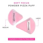 Praush Soft Focus Powder Pizza Puff - Medium | Powder Puff for women | Soft foundation sponge with strap - Image 5