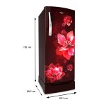 Whirlpool Ice Magic PRO 215 L 3 Star Direct-Cool Single Door Refrigerator (230 IMPRO ROY 3S, Wine Mulia) - Image 3
