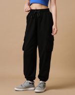 Bewakoof Women's Loose Mid Rise Joggers - Image 4