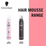 Schwarzkopf TAFT Power Hold 5 Hair Mousse, Lasts 24 Hours, Cashmere-Like Softness, With No Stickiness, Heat Protection, Silicone Free, Lightweight Styler To Controls Frizz And Provides Shine, 200Ml - Image 7