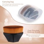 AstonAndia Foundation Brush Makeup Brush Blending Black Brush for Blending Liquid Blush Brush Blender Makeup for Women - Image 7