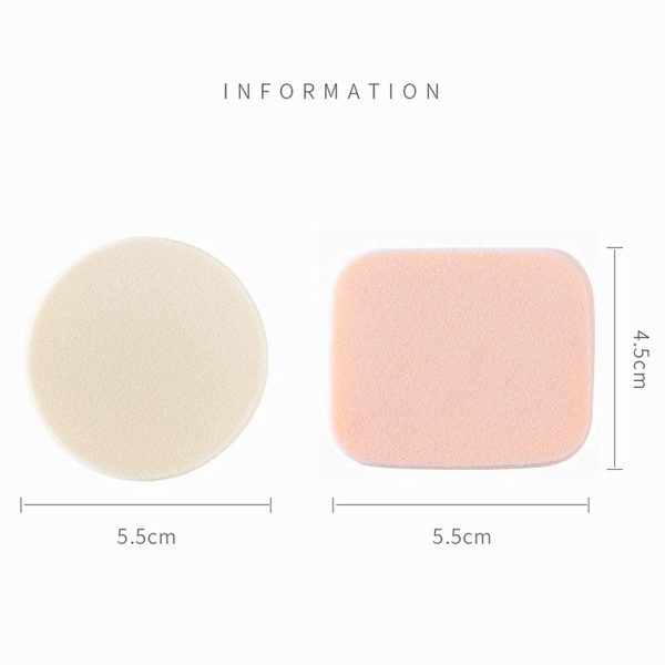 20Pcs Round Makeup Sponges Air Cushion Powder Puff, Latex-free Blending Sponge and Makeup Puff for Liquid Foundation, Cream, Powder, Concealer