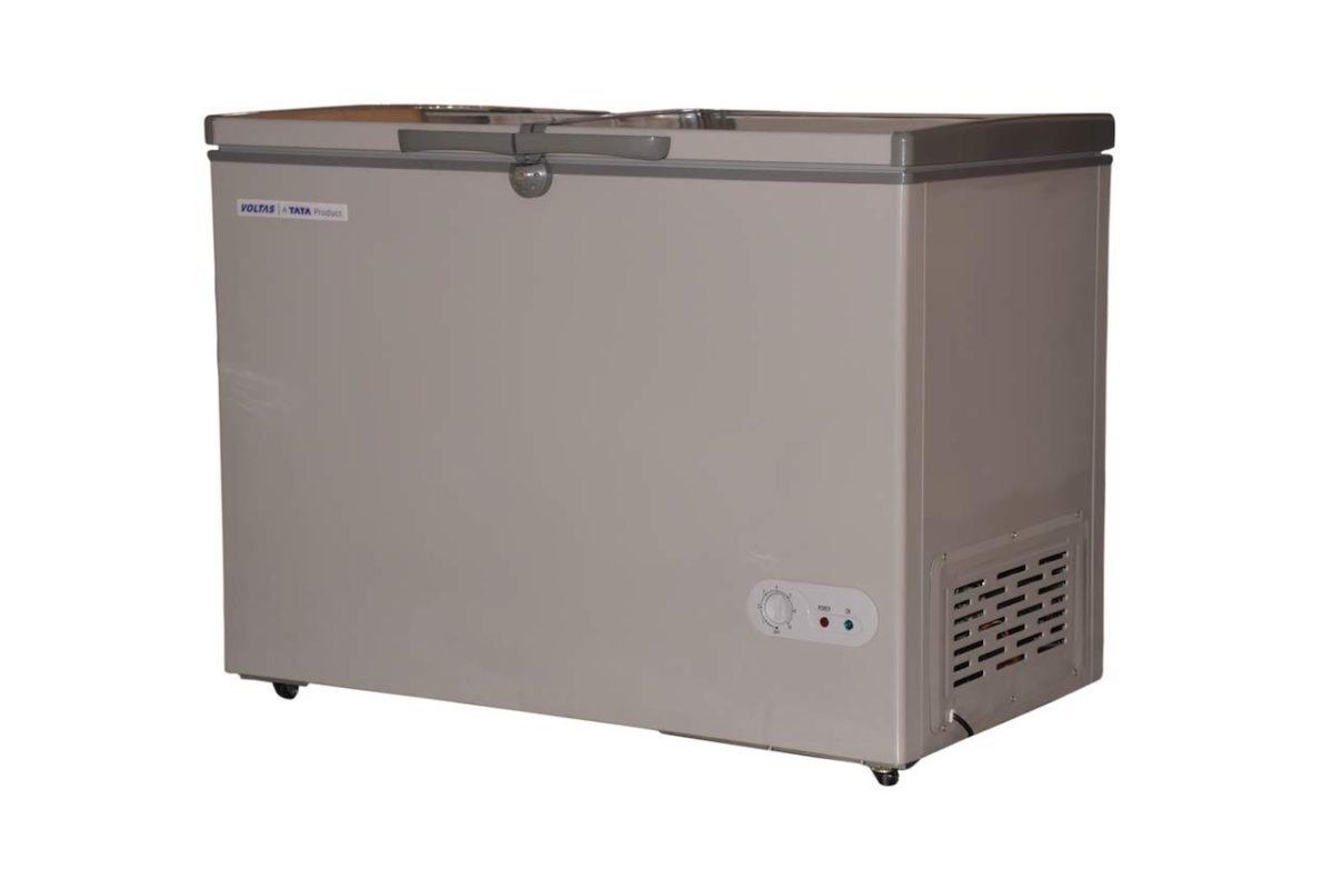 Voltas 320 DD Double Door Deep Freezer, 320 Liters, Grey - Image 2