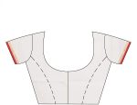 AS Aishwarya Sarees Women's Gorod Lal Paar Bengali Durga Puja In White And Red With Blouse Piece. Goroder Silk Saree. Soft & Lightweight - Image 4