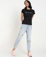 Bewakoof Official Friends Merchandise Women's 100% Cotton Printed Slim Fit Round Neck T-Shirt - Image 4