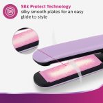 Philips Straightener with SilkProtect Technology. Straighten & Curl, Suitable for All Hair Types (Lavender)-BHS393/40 - Image 2
