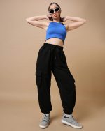 Bewakoof Women's Loose Mid Rise Joggers - Image 8