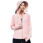Venzina® Women's UPF 50+ Lightweight Athletic Jacket UV Sun Protection Full Zip Cooling Hoodie Long Sleeve Sunscreen Protective Clothing for Women for Outdoor Hiking, S-XL