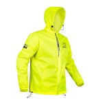 Rynox Unisex Adult H2Go Pro 3 Rain Standard Length Jacket I 15000mm Waterproof Nylon Shell | Motorcycle Riding Rain Jacket | Heat Sealed Seams | Drycore WR Zippers - Hi-Viz Green, XL