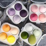 Yogee Enterprise Zeenu Creation Blender Cosmetic Makeup Sponge With Storage Box Foundation Powder (Multicolor) - Image 3