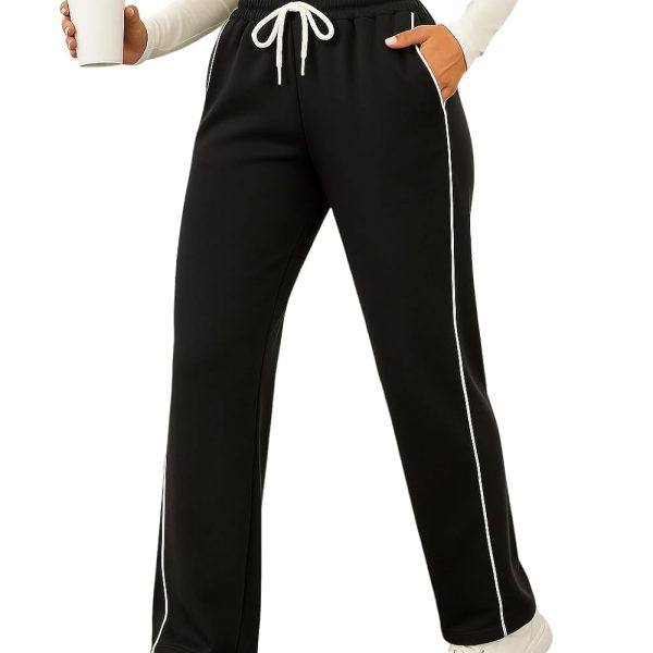 SAKHWALA Women's Striped Track Pants | Women Trackpants | Women Lower/Pyjama | Lounge Pants | Loose Fit Trackpants | Gym/Yoga/Casual Wear Pants
