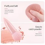 5 in 1 Mini Makeup Brush Kit with Mirror – Compact Cosmetic Case for Foundation, Blush, Eyeshadow – Portable Travel Makeup Brush Set for Women & Girls