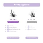 160 PCS Eye Lashes for Women, Natural Look False Eyelashes, Easy to Apply Cluster Lashes, Synthetic Fiber Eyelash Extension Kit for Daily Makeup and Special Occasions - Image 6