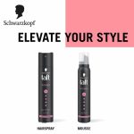 Schwarzkopf TAFT Power Hold 5 Hair Mousse, Lasts 24 Hours, Cashmere-Like Softness, With No Stickiness, Heat Protection, Silicone Free, Lightweight Styler To Controls Frizz And Provides Shine, 200Ml - Image 10