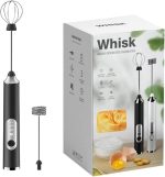 Primesky® Milk Frother Hand Blender Coffee frother Electric USB Rechargeable Electrics Foam Maker Electric Coffee Beater for Cappuccino Whisker for Egg Blender