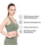 3rd Planet Soft Sports Bra, Full Coverage, & Removable Pads, Ultra Stretchable Polyester Bra for Women & Girls, Ideal for Athletics, Yoga, Gym & Workout - Image 5