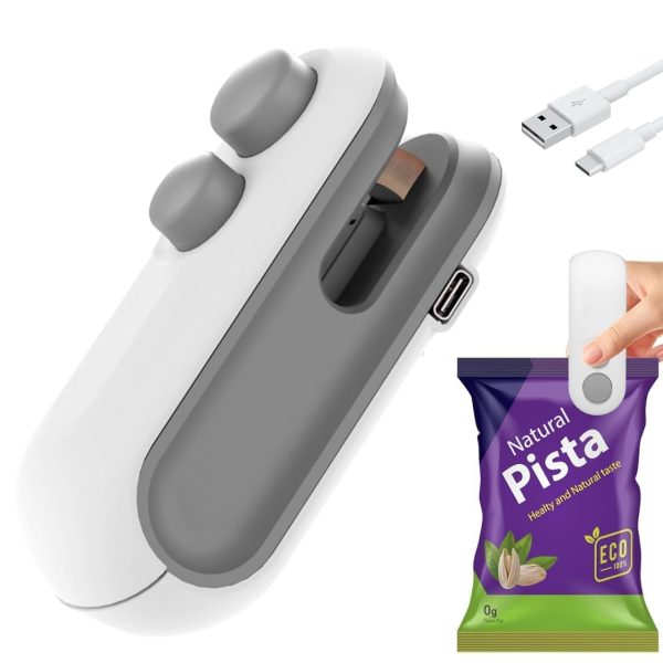 MOROVIK Sealing Clip - Portable Mini Sealing Machine Handheld Packet Sealer for Food, Snacks, Chips, Fresh Storage, Plastic Bag Sealing Machine (1)