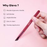 Gleva Multi-Function Eyebrow Brush, Professional Realistic Eyebrow Brush, Square Angled Eyeliner Eyebrow Brush, Stroke Brow Stamp Brush, Filling & Shaping Eyebrows Enhancers Brush (Pink) - Image 3