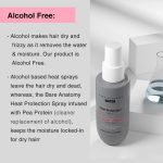 Bare Anatomy Heat Protection Spray Serum| Controls Frizz for up to 24 Hrs | Vitamin E, Pea Protein & Veg Keratin Enriched | Paraben Free | For Women & Men | Vegan |230 °C Heat Protection 150 ml - Image 4