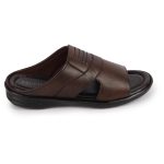 FAUSTO Men's Daily Indoor Outdoor Comfort Stitched Open Toe Slip On Slipper - Image 6