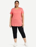 Van Heusen Women Lounge T-Shirt - Modal Cotton - Round Neck, Short Sleeve, Superior Drape, Long Length, Ultra Soft - Image 5