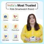 sekyo 'Carepal Pro' Smart Watch for Kids, Boys, Girls | Video Calling, Precise GPS Location | Habit Building, 4G/5G Sim, Games, Pedometer, Camera, Safe Zone Alert | Kids SmartWatch, App Control- Blue - Image 3