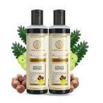 Khadi Natural Amla & Reetha Hair Shampoo | Anti-Hair Fall Shampoo | Shampoo for Thick & Strong Hair | Ayurvedic Shampoo for Healthy Hair | Suitable for All Hair|Pack of 2 | (210 * 2) (420 ml)